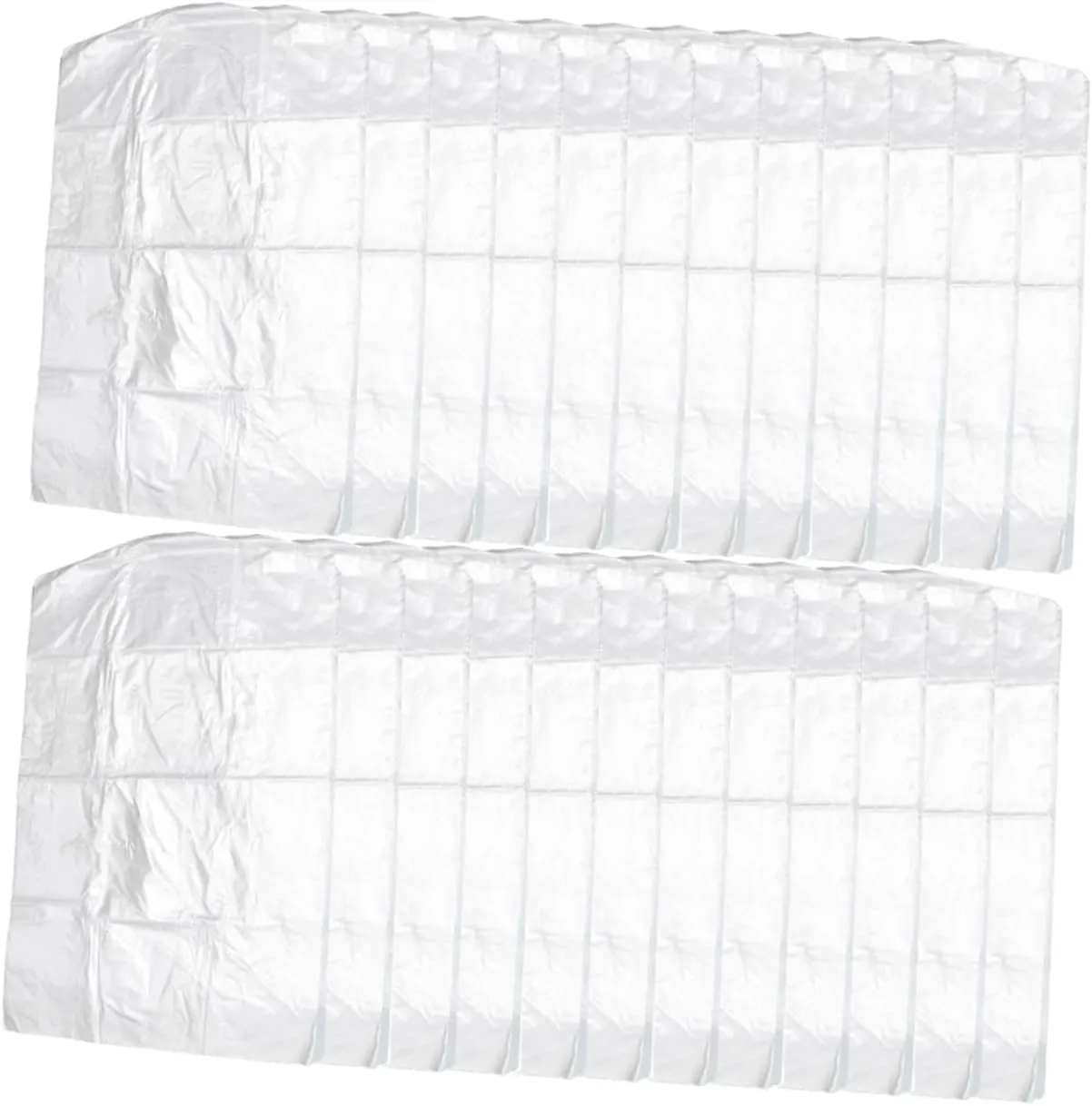 100pcs Plastic Clothing Cover Dry Cleaning Shop Clothes Cover Dustproof Bag