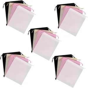 20pcs Duvet Storage Bag Small Drawstring Bag for Handbags Washable Sackpack