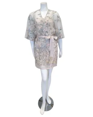 564 Champagne Iris Embroidered Cover Up