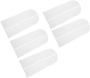 5Pcs Transparent Garment Bags Lightweight Zippered Clothing Covers for Storage Wardrobe Organizer Dustproof and Breathable for Suits and Dresses