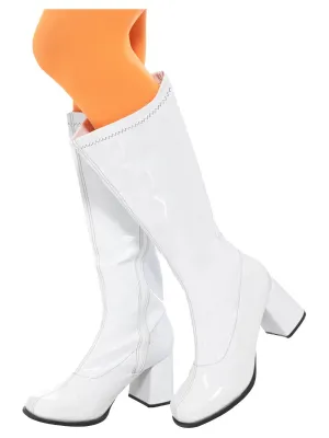 60's GoGo White Boots