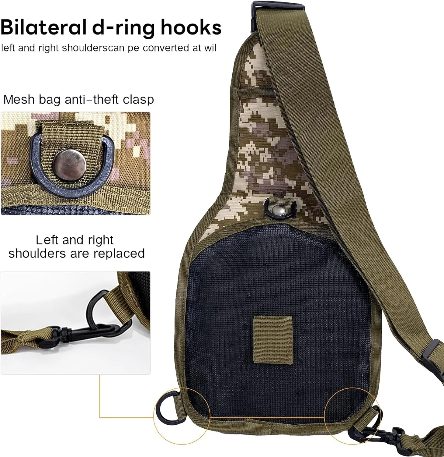 80L 2Pcs Hiking Backpack for Men Women With Sling Tactical Backpack - Molle Military Tactical Rucksack Waterproof Lightweight Hiking Backpack 3 Day Assault Pack For Travel, Climbing