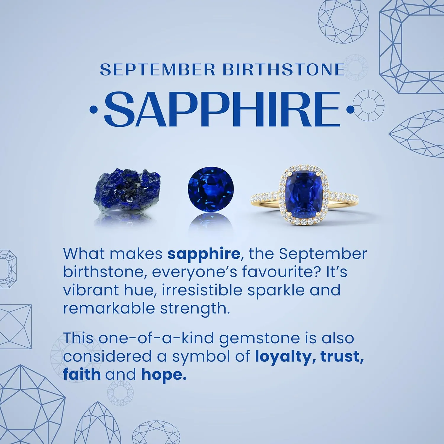 ANGARA Natural Oval Blue Sapphire and Diamond Shell Stud Earrings in Silver / 14K Solid Gold/Platinum | September Birthstone, Birthday, Engagement, Anniversary, Wedding Jewelry Gift for Women