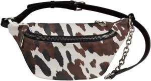 Animal Fur Shoulder Bag Travel Portable PU Ladies Handbags Cross Body Passport Bag Large Crossbody Fanny Pack for Yoga Gym Jogging Workout Fitness Exercise Dog