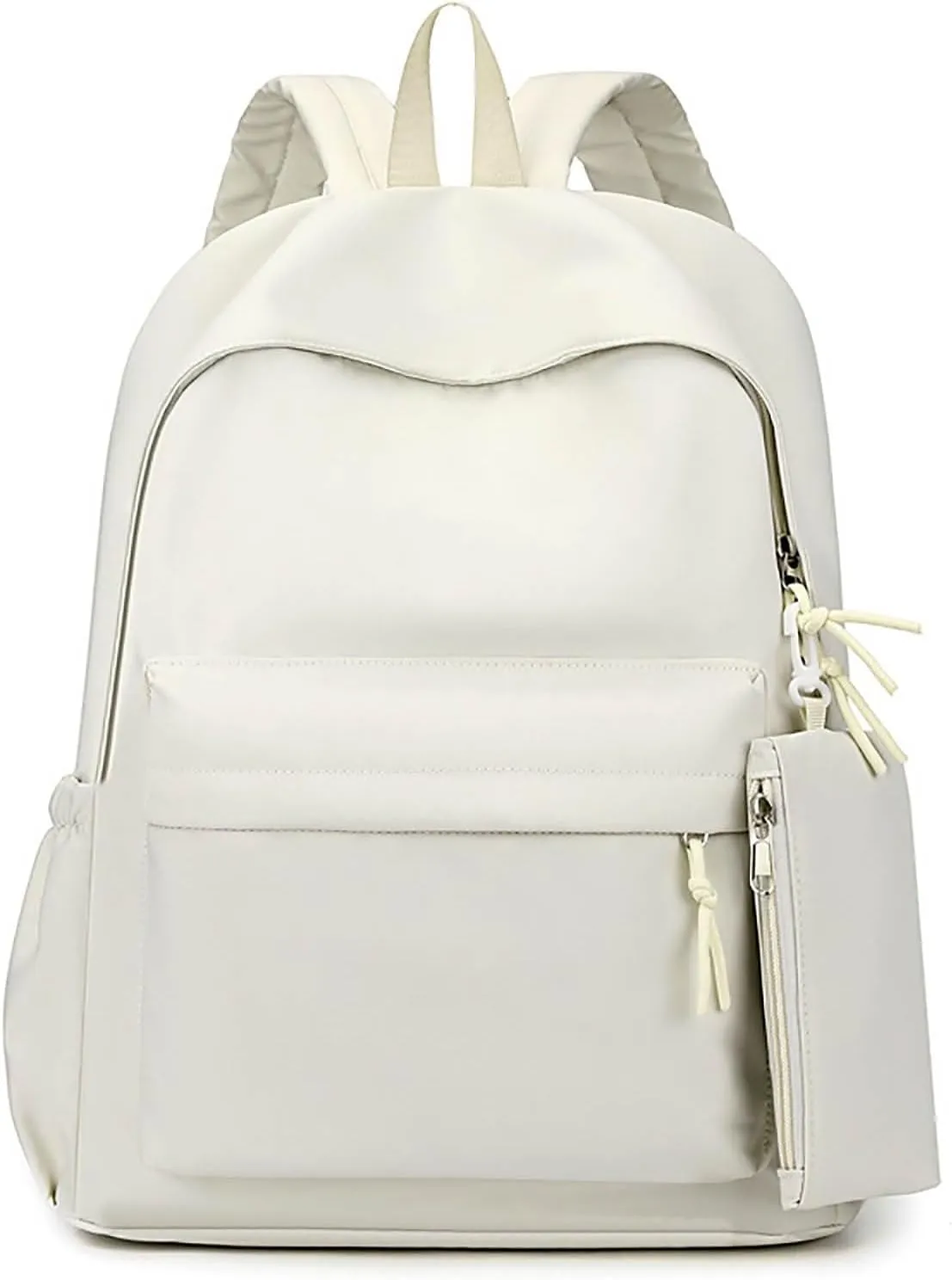 Anti Theft Backpack with Secured Zipper Soft Rucksack Ladies Shoulder Bags Medium Zipper Animal Print Rucksack(White)