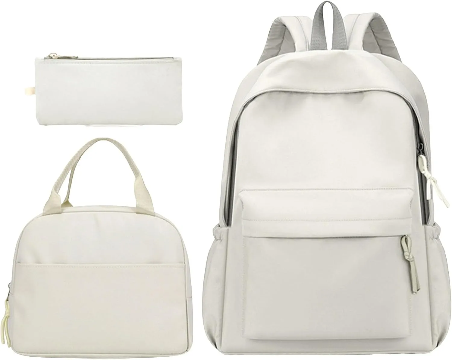 Anti Theft Backpack with Secured Zipper Soft Rucksack Ladies Shoulder Bags Medium Zipper Animal Print Rucksack(White)