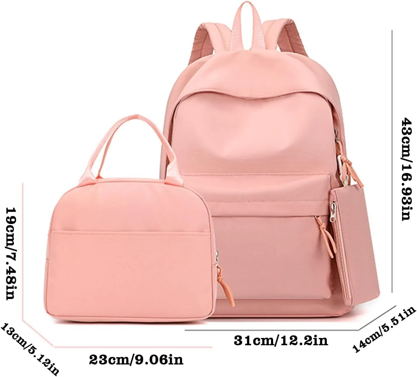 Anti Theft Backpack with Secured Zipper Soft Rucksack Ladies Shoulder Bags Medium Zipper Animal Print Rucksack(White)