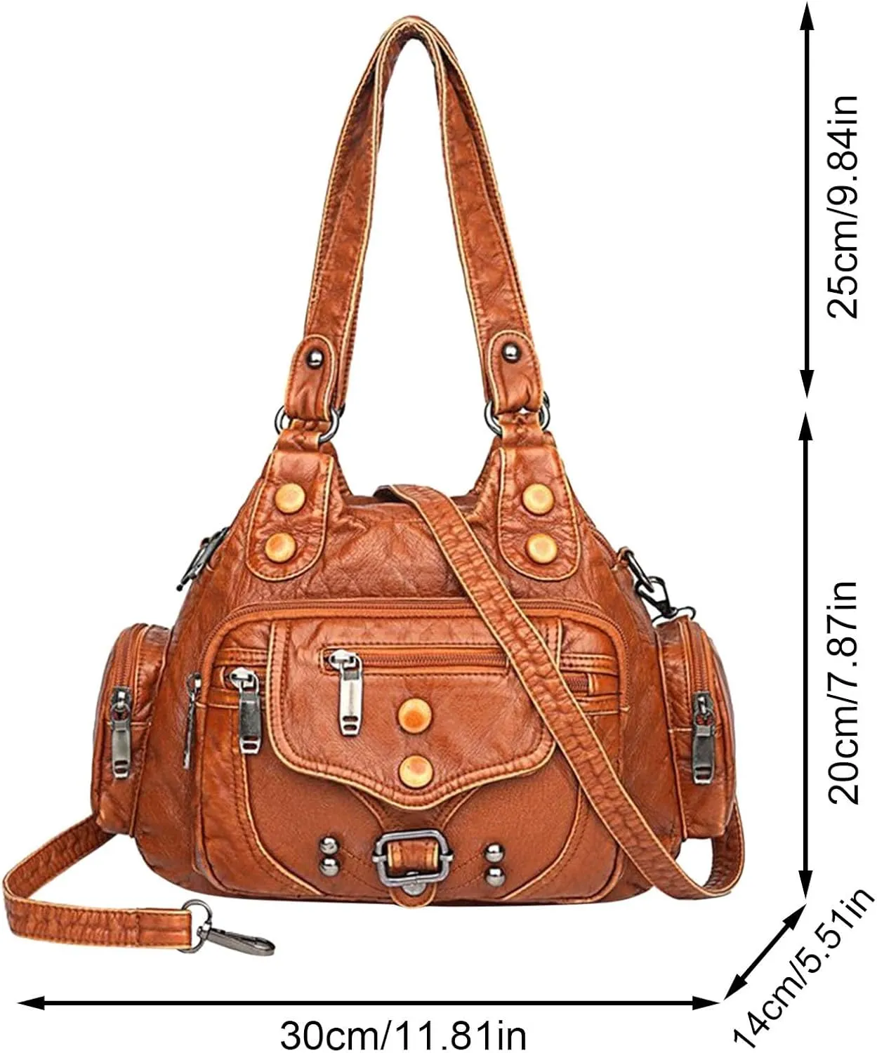 Athletic Crossbody Bags for Women Retro Studded Crossbody Bags Small Shoulder Purses Lightweight Carry on Bag(Beige)
