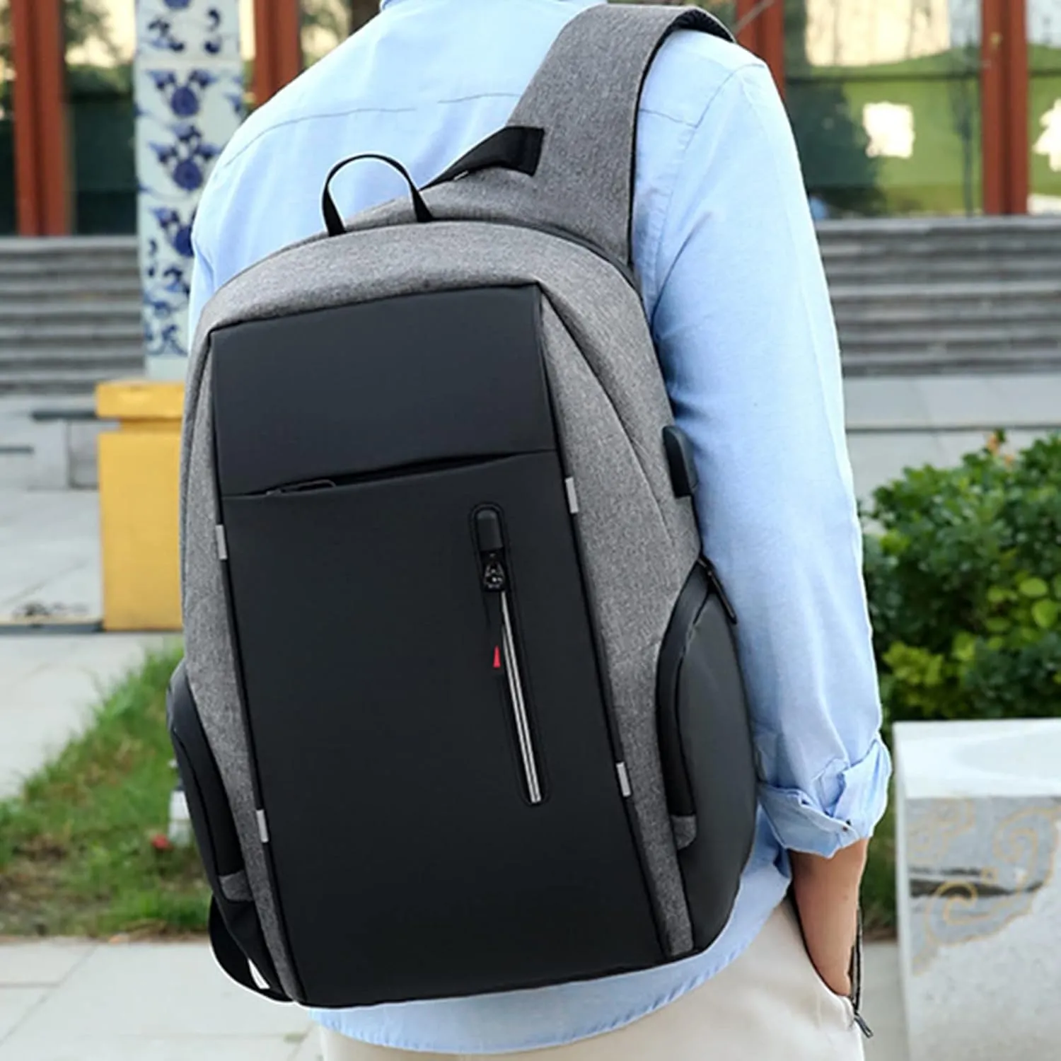 Backpack Purse for Women Medium Size Lightweight Casual Comfortable Shoulder Lunch Bags Small Backpacks Purses(Grey)