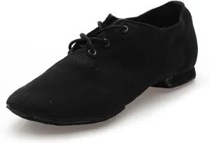 Ballet Fitness Canvas Shoes, Women's Jazz Dance Shoes Lace-up, Suitable for Exercise/Dance/Body Shape