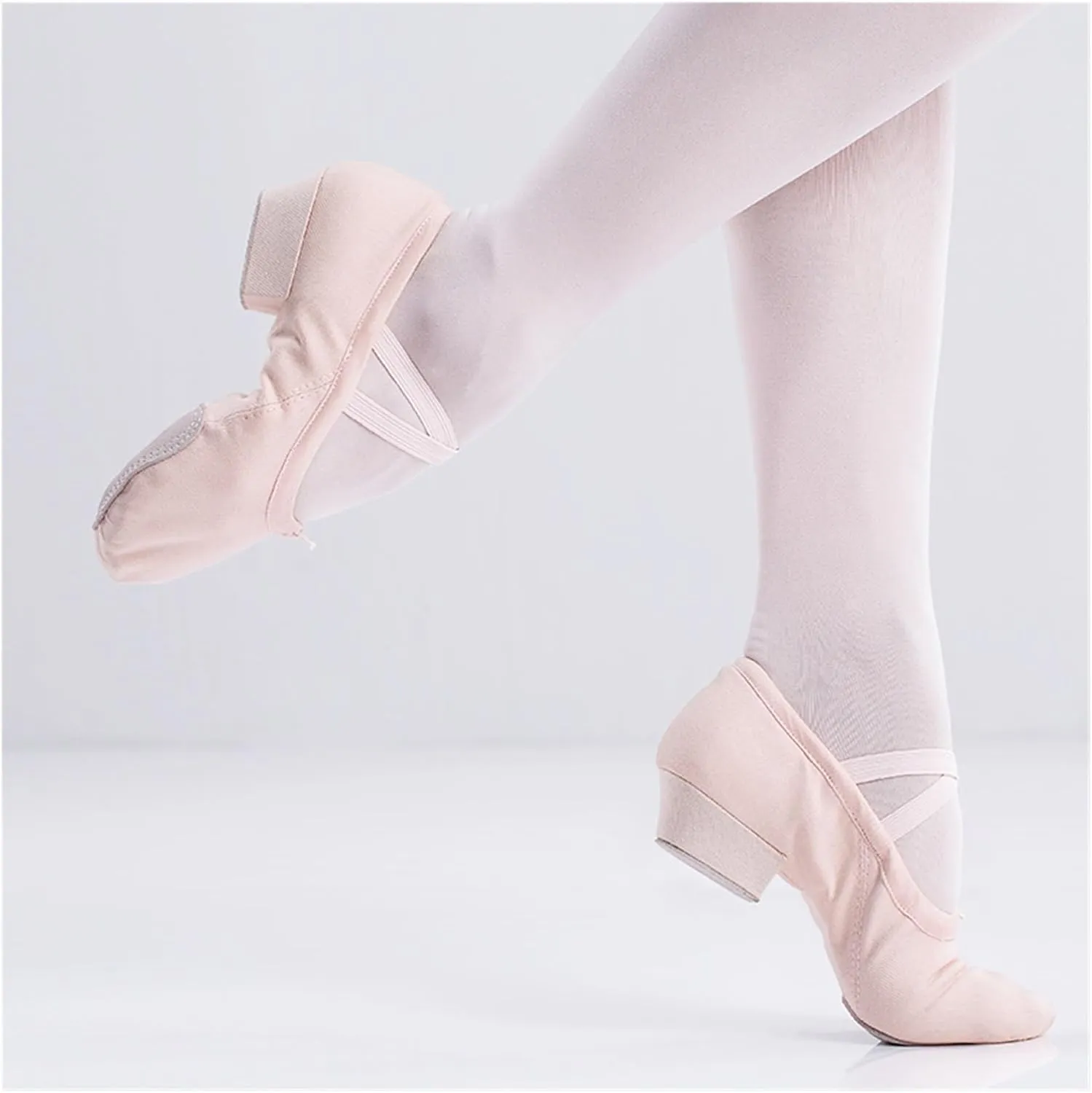 Ballet Shoes Women Ballet Shoes Girls Kids Ballet Dance Shoes Soft Sole Low Heels Jazz Dancing Shoes Pink/Black Women Exercise Shoes Shoe Dance(Nude,Size 36)