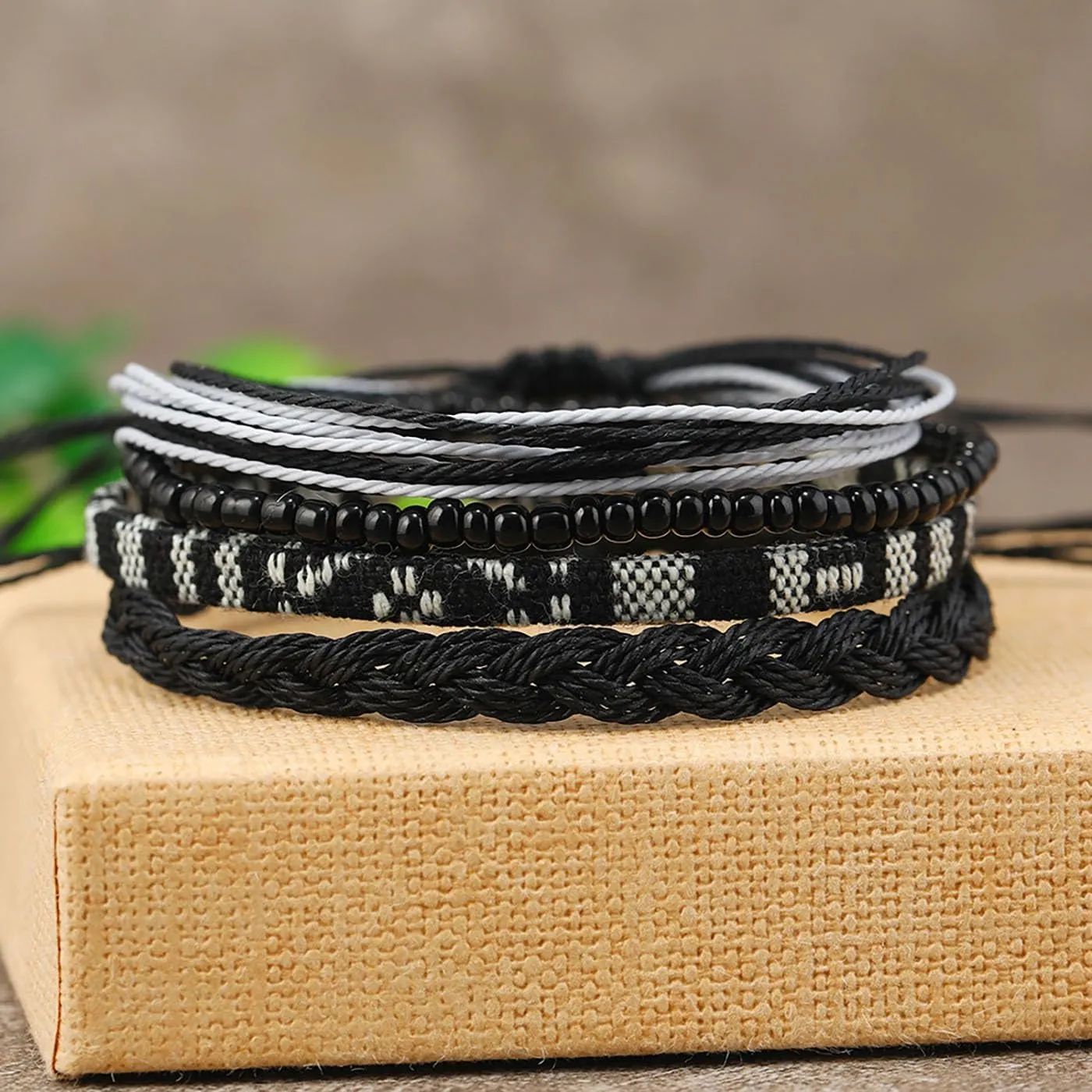 Beach Summer Ankle Bracelet for Women Handmade Braided Adjustable String Anklets Waterproof Surfer Bracelet