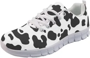 Beginterest Women's Cute Walking Shoe Lightweight Athletic Casual Work Gym Sneakers Polka Dots Solid Leopard Print