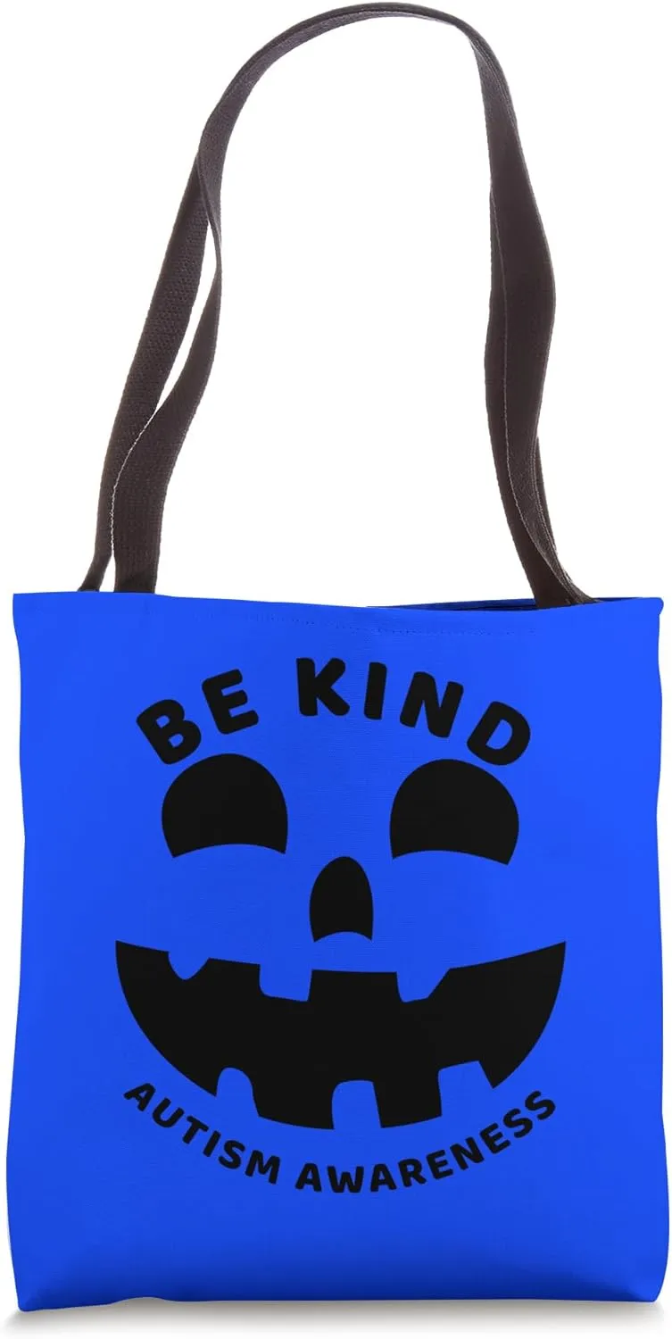 Blue Bucket Halloween Autism Awareness Tote Bag