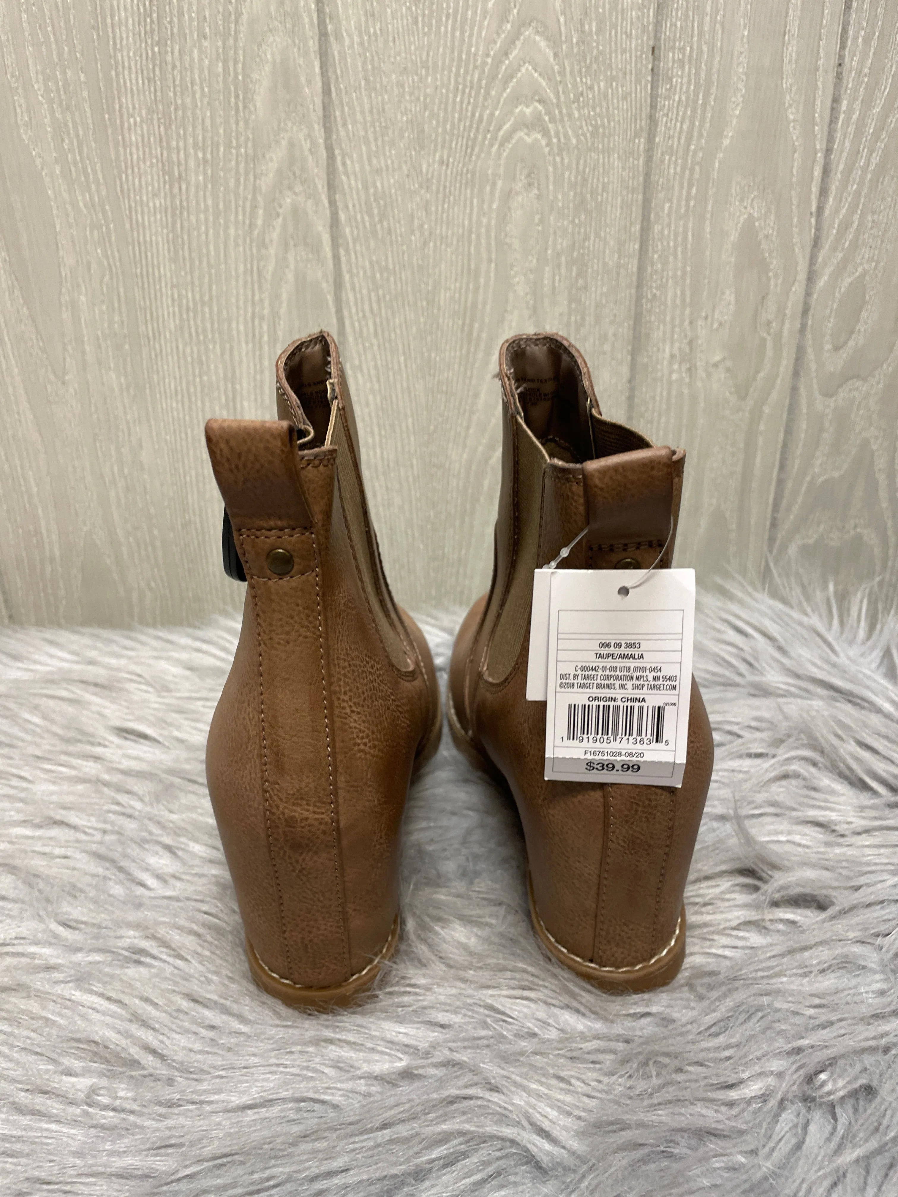 Boots Ankle Heels By Universal Thread In Brown, Size: 7.5
