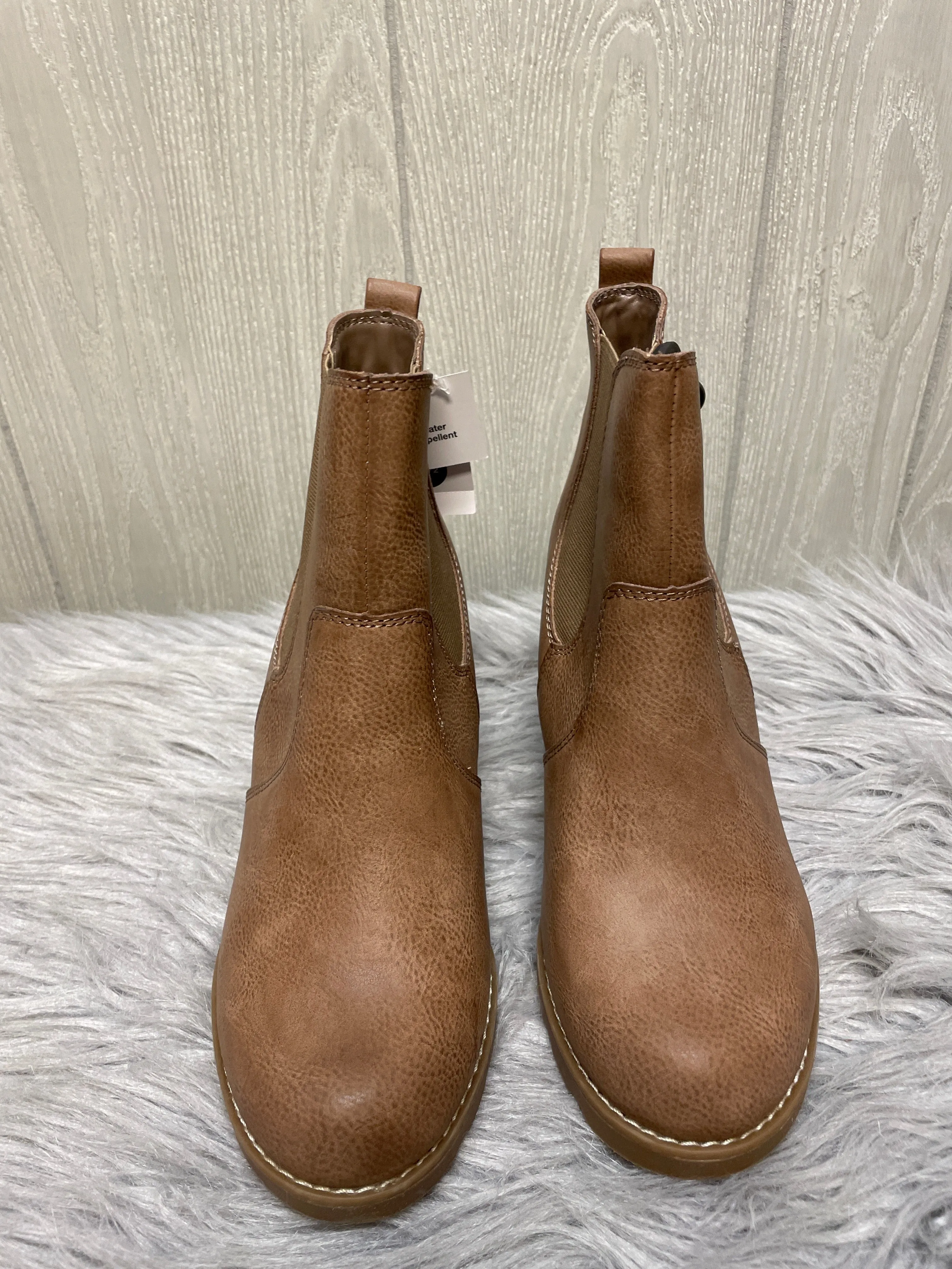 Boots Ankle Heels By Universal Thread In Brown, Size: 7.5