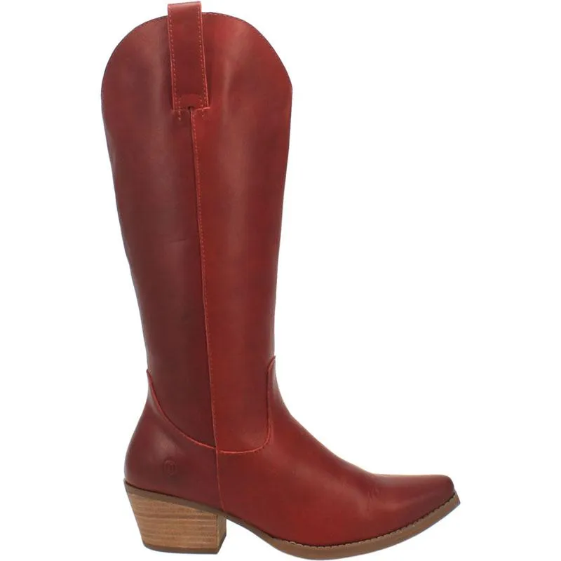 Burnished RED Ladies 14" Western Boot by Dingo