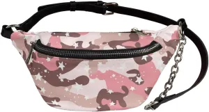 Camo Cross Body Pouch Women Lightweight PU Shoulder Pouch Bag Waterproof Soft Large Crossbody Fanny Pack Carrying All Phones Cards Passports Lipsticks