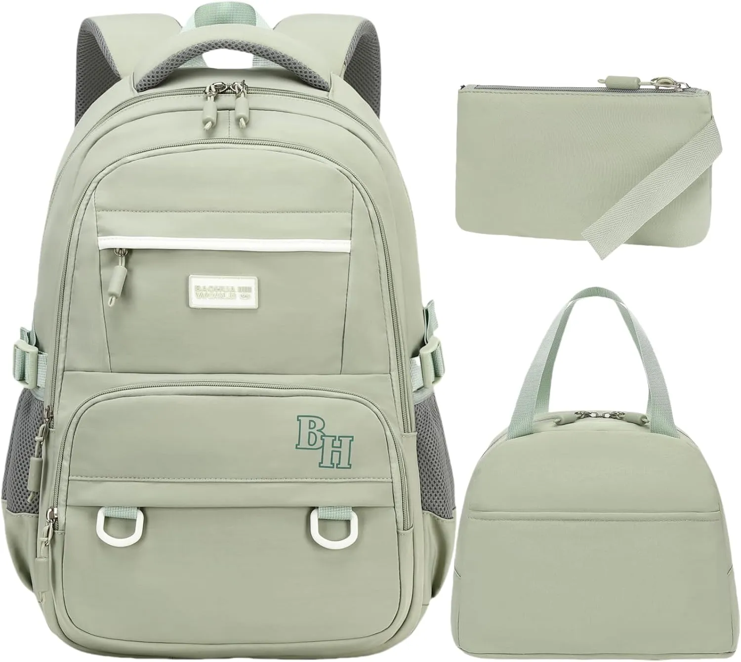 CAMTOP School Backpack for Teens Girls Boys Casual Daypack Backpacks with Lunch Box Middle High School College Bookbag Set