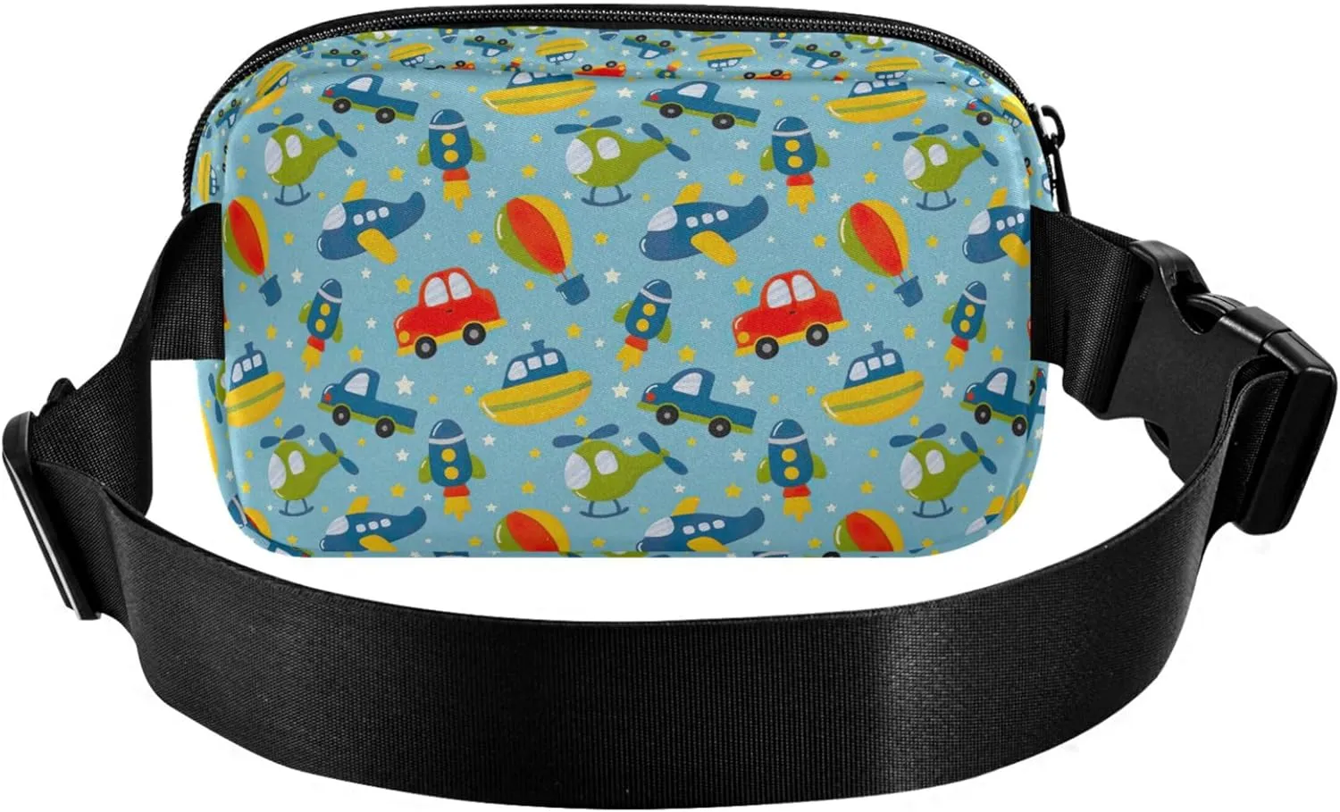 Cartoon Transport Cars Plane Waterproof Women Fanny Packs Hip Pack Belt Bag Funky Travel Waist Pouch