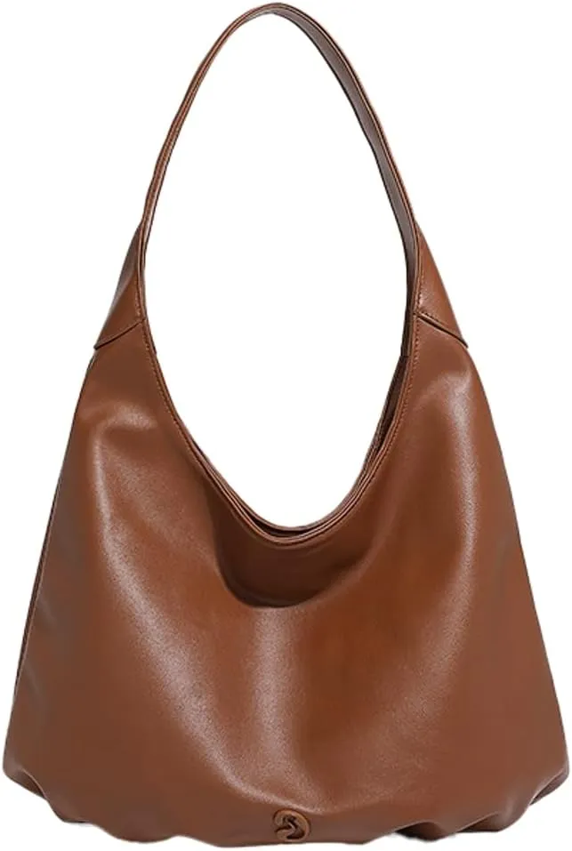 Casual Tote Bag for Women Soft PU Leather Shoulder Bags Fashion Handbag Large Top Handle Purse Working Satchel
