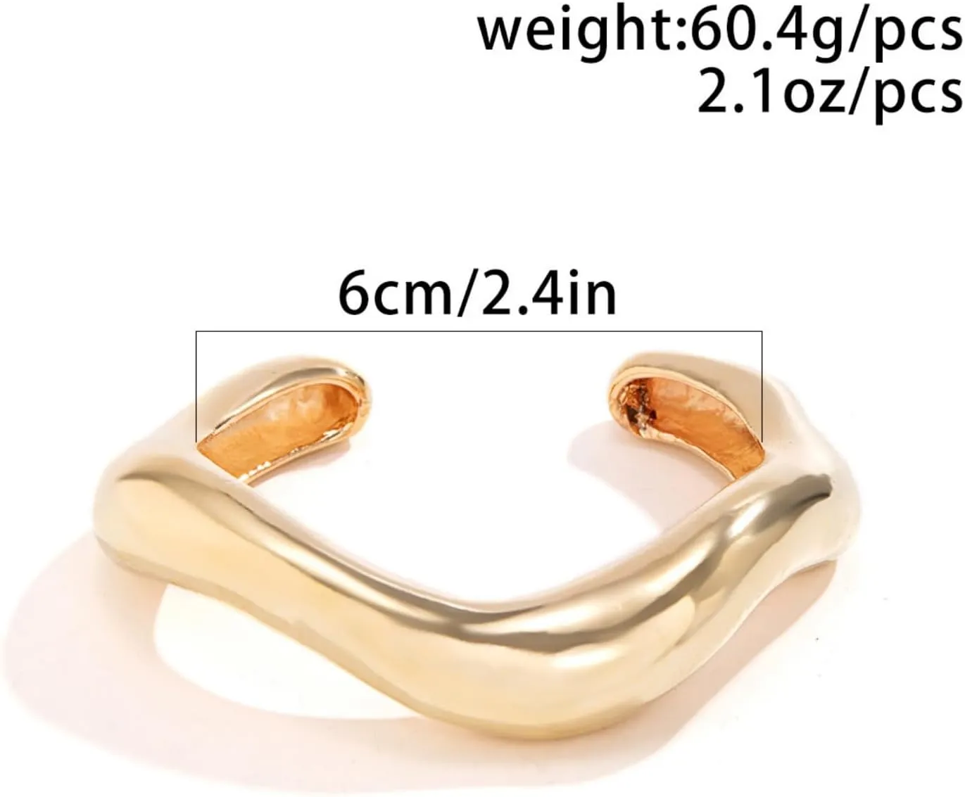 Chunky Gold Bangle Bracelets Thick 14K Gold Bracelet Adjustable Twist Cuff Bracelet Bangle Classical Fashion Summer Jewelry for Women