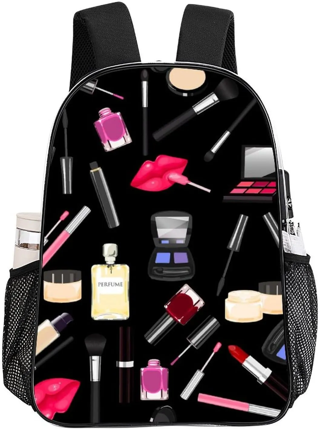 Clear Backpack Modern Lady Cosmetic Perfume Lipstick Black Stadium Approved Clear Backpacks Small Clear Bag for Sports Game Concert Events