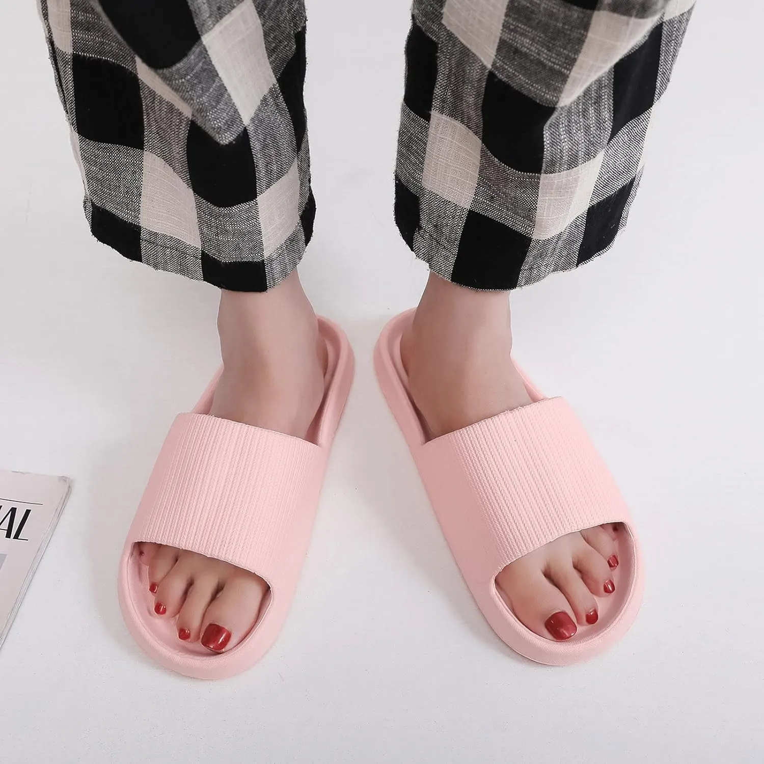 Cloud Slippers for Men Shower Shoes Women Mens Shower Shoes Slides for Women Ultimate Comfort Indoor Soft Sole Slippers