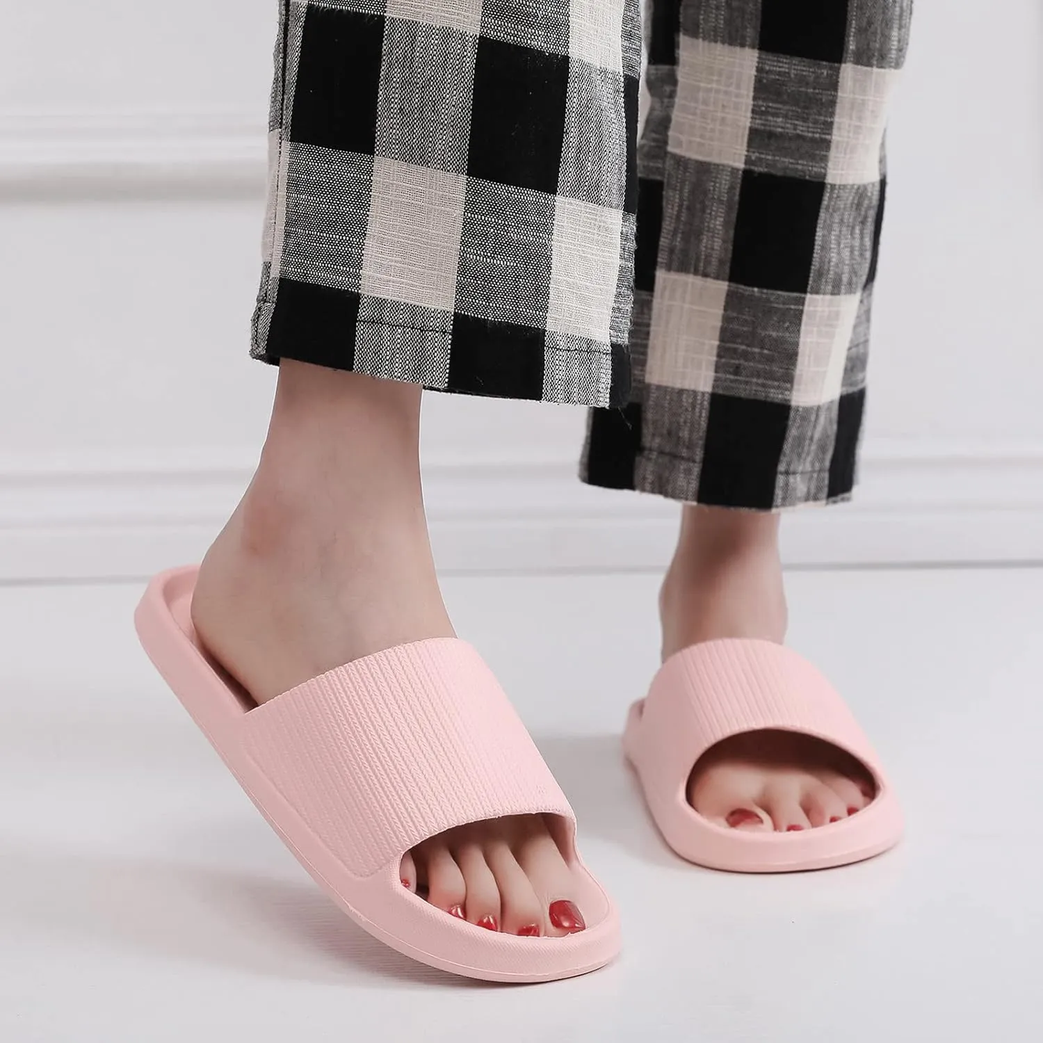 Cloud Slippers for Men Shower Shoes Women Mens Shower Shoes Slides for Women Ultimate Comfort Indoor Soft Sole Slippers