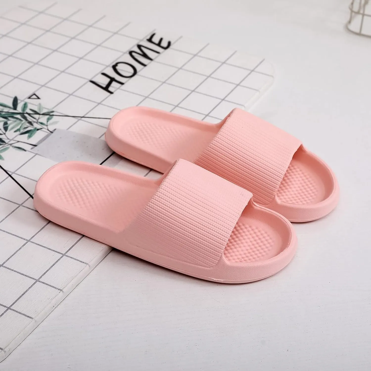 Cloud Slippers for Men Shower Shoes Women Mens Shower Shoes Slides for Women Ultimate Comfort Indoor Soft Sole Slippers