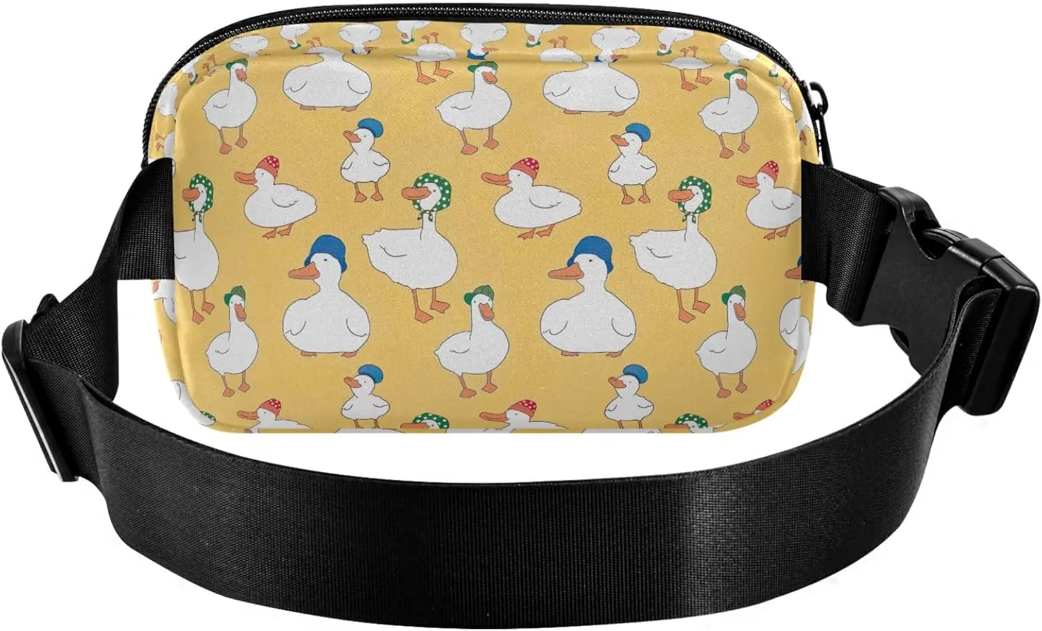 Custom Cartoon Duck Cute Fanny Packs Women Waterproof Belt Bag Hip Pack Bright Colored Cross Body Waist Purse