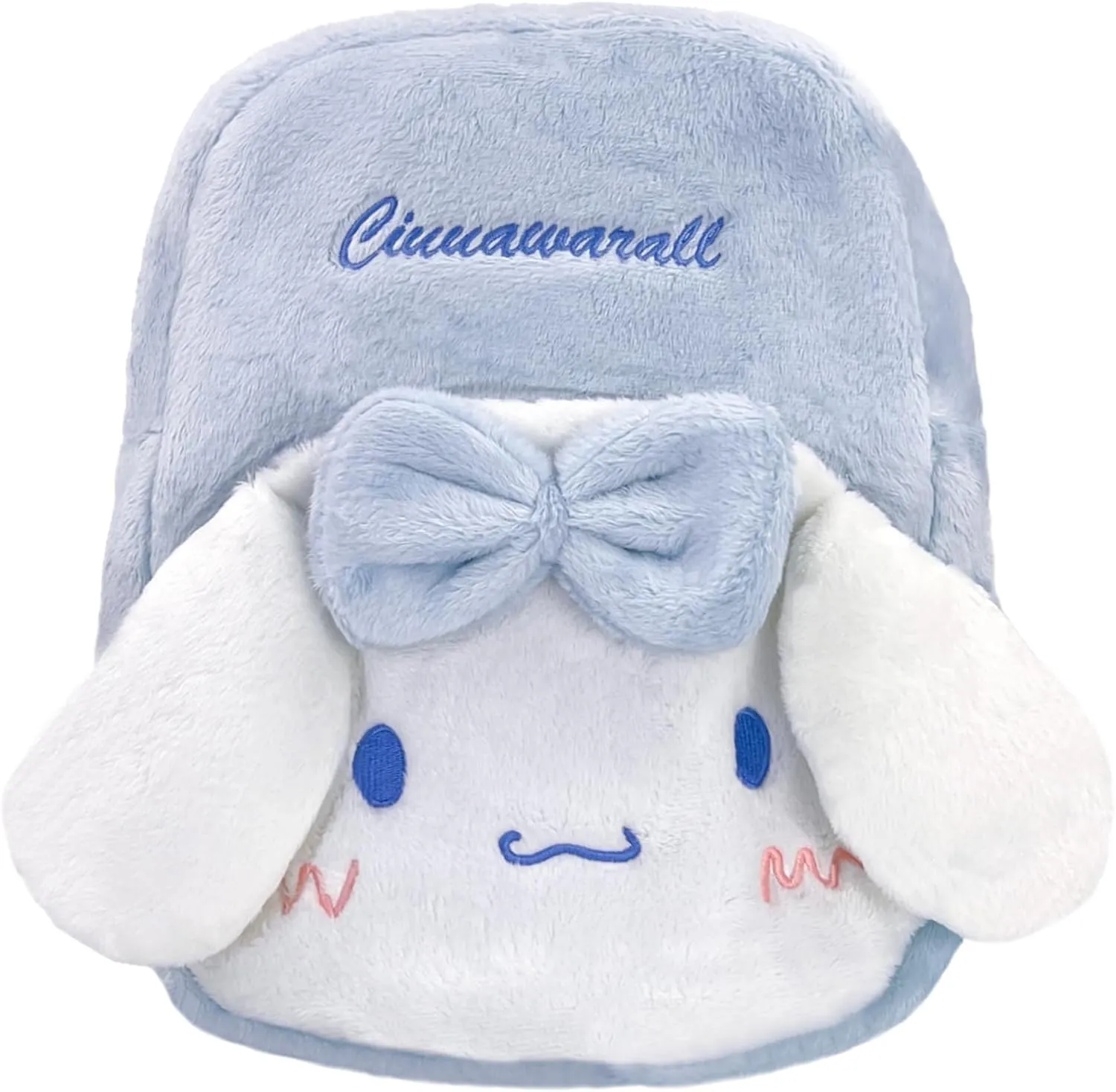 Cute Plush Backpacks, Aesthetic Accessories Backpack for Women, Adult, Kawaii Cartoon Backpack for Birthday, Christmas, New Year (Blue-Large)