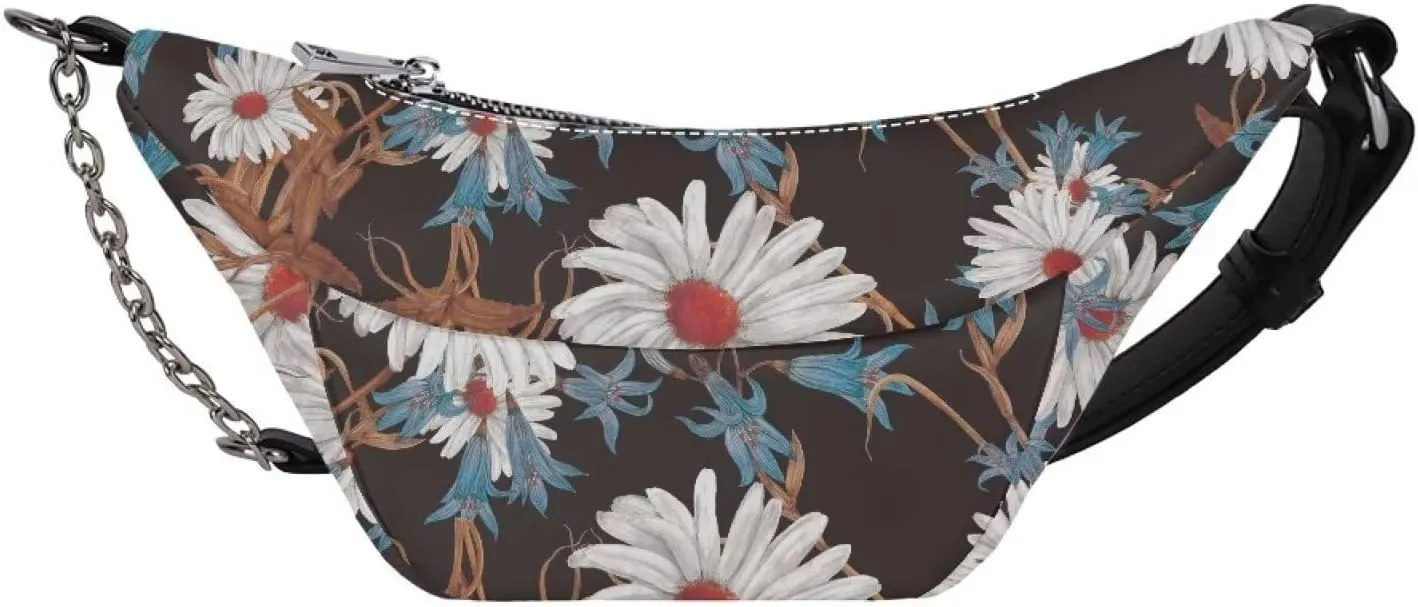 Daisy Girls Purses Cross Body Portable PU Cross Body Shoulder Bag Stylish and Versatile Cell Phone Purses Travel Pouch for Running Hiking Workout Dog Walking Outdoors