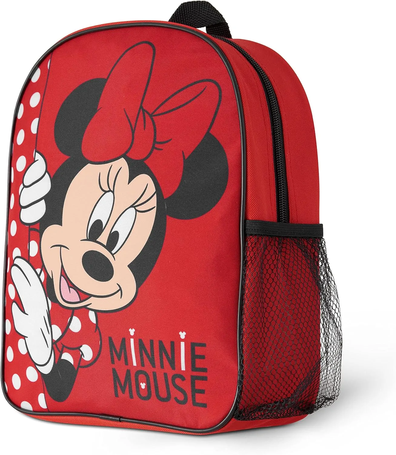 Disney Travel Backpack for Kids Toddlers Girls Backpack with Water Bottle Pocket Nursery Preschool Holidays Girls Gifts (Red Minnie)