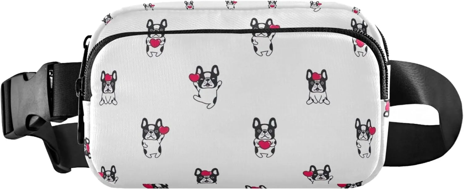 Dog French Bulldog Cute Women Fanny Packs Waterproof Hip Bag Belt Purse Cute Waist Pouch for Women