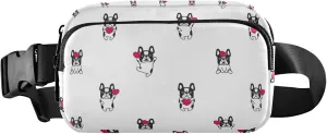 Dog French Bulldog Cute Women Fanny Packs Waterproof Hip Bag Belt Purse Cute Waist Pouch for Women