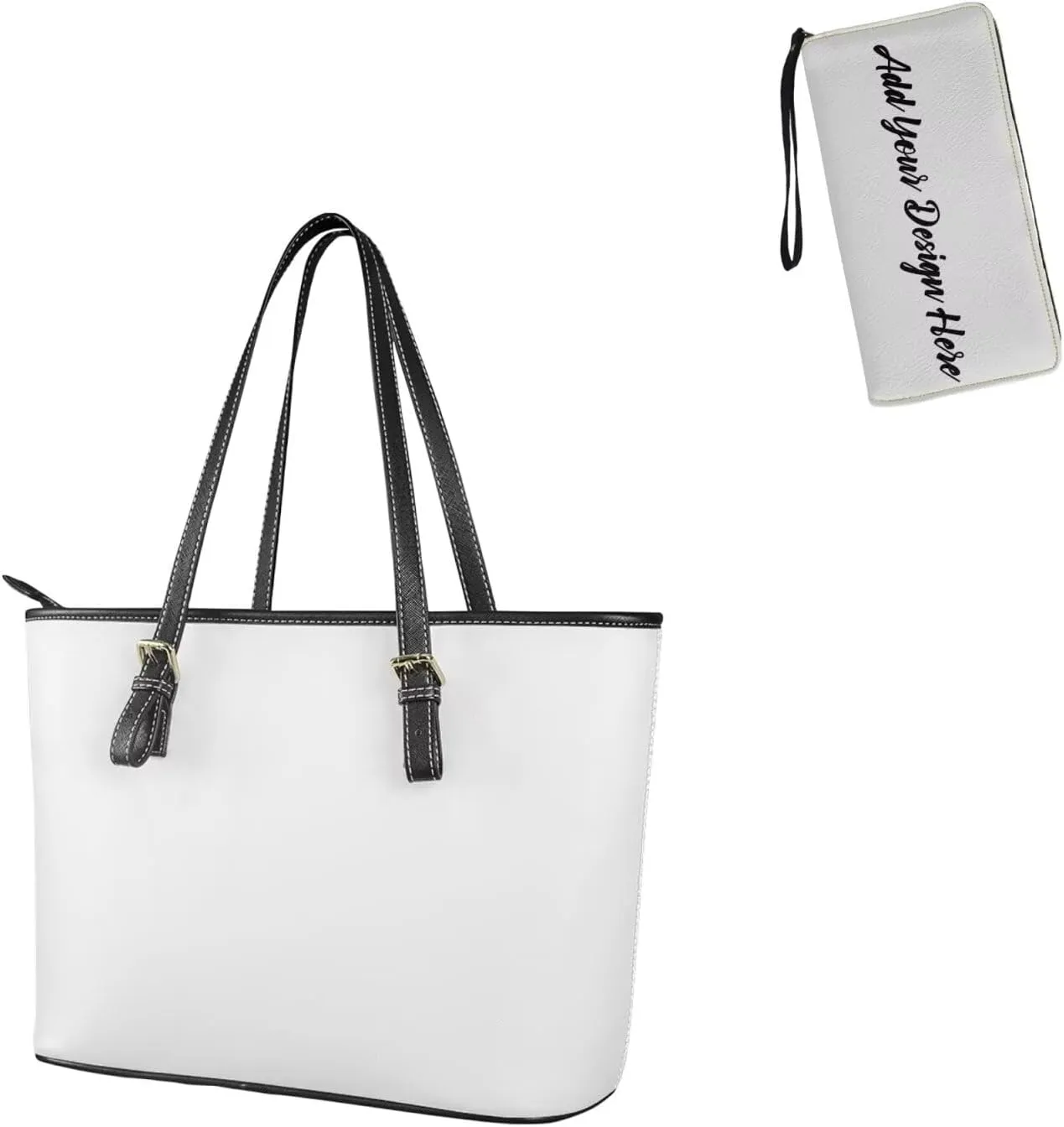 Dolyues Tote Handbags for Women Ladies Tote Handbags with Long Wallet Set PU Leather Women Bag Set Waterproof