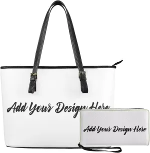 Dolyues Tote Handbags for Women Ladies Tote Handbags with Long Wallet Set PU Leather Women Bag Set Waterproof