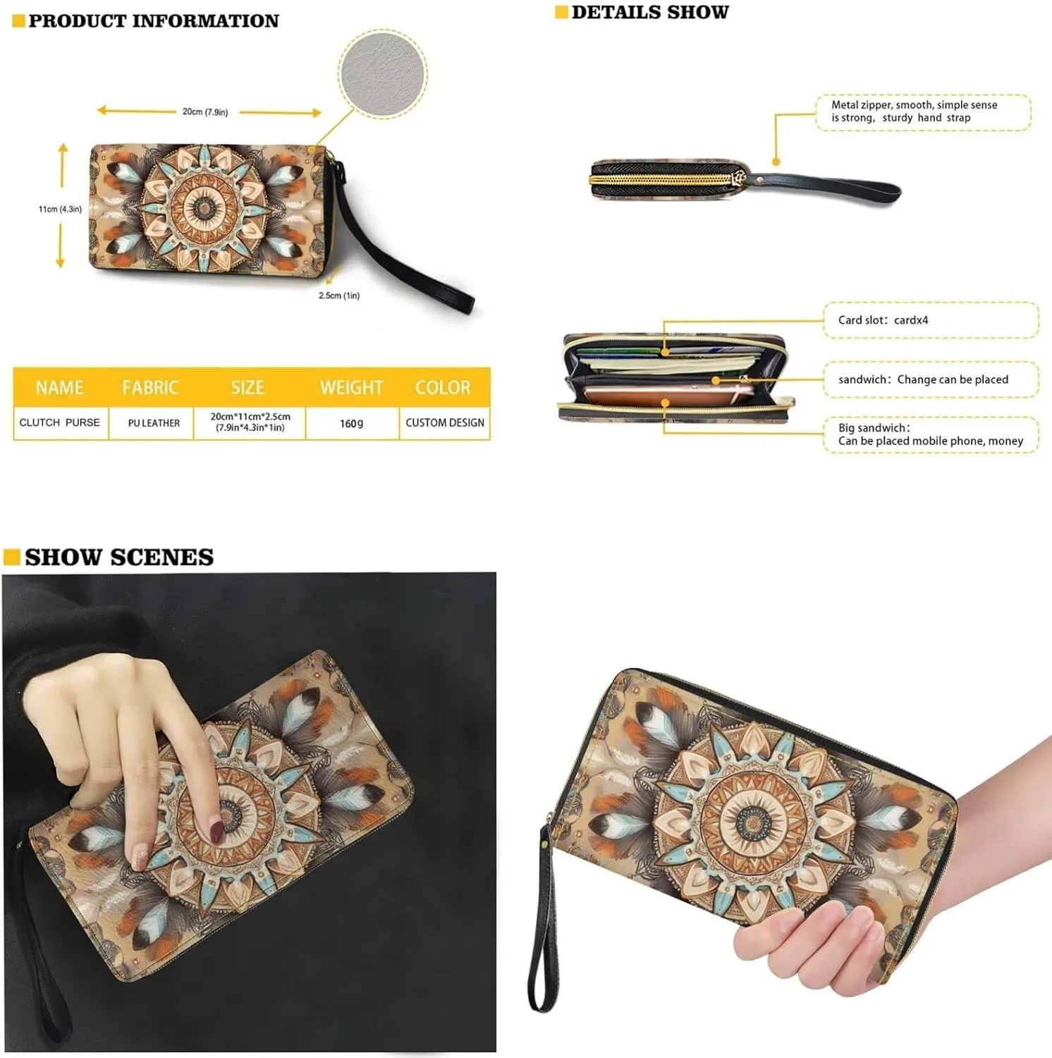 Dolyues Tote Handbags for Women Ladies Tote Handbags with Long Wallet Set PU Leather Women Bag Set Waterproof
