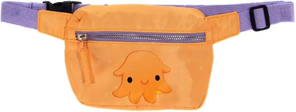 Dumbo Octopus Fanny Pack 7.5 inch  Cute Plush Waist Bag for Kids & Adults, Soft Stuffed Animal Belt Bag, Adjustable Strap, Lightweight Travel Hip Pack