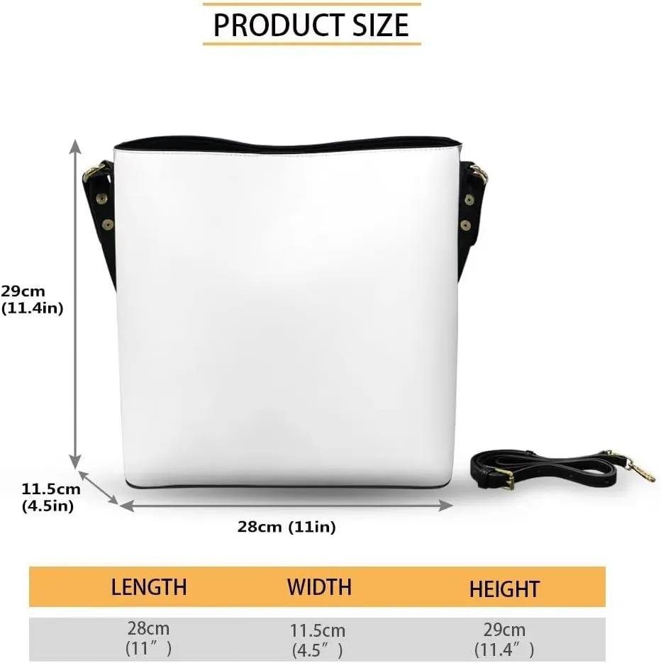 Easter Pattern Leather Purse and Wallet Set, Large Bucket Tote Bag Wallet with Adjustable Strap