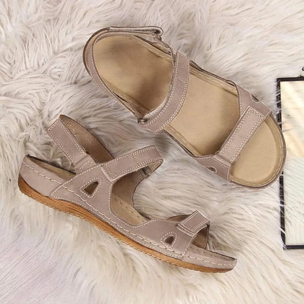 Eduavar Sandals Women Dressy Summer Flat, Womens Sandals Flat Comfort Sandals Breathable Open Toe Sandals Outdoor Sandals