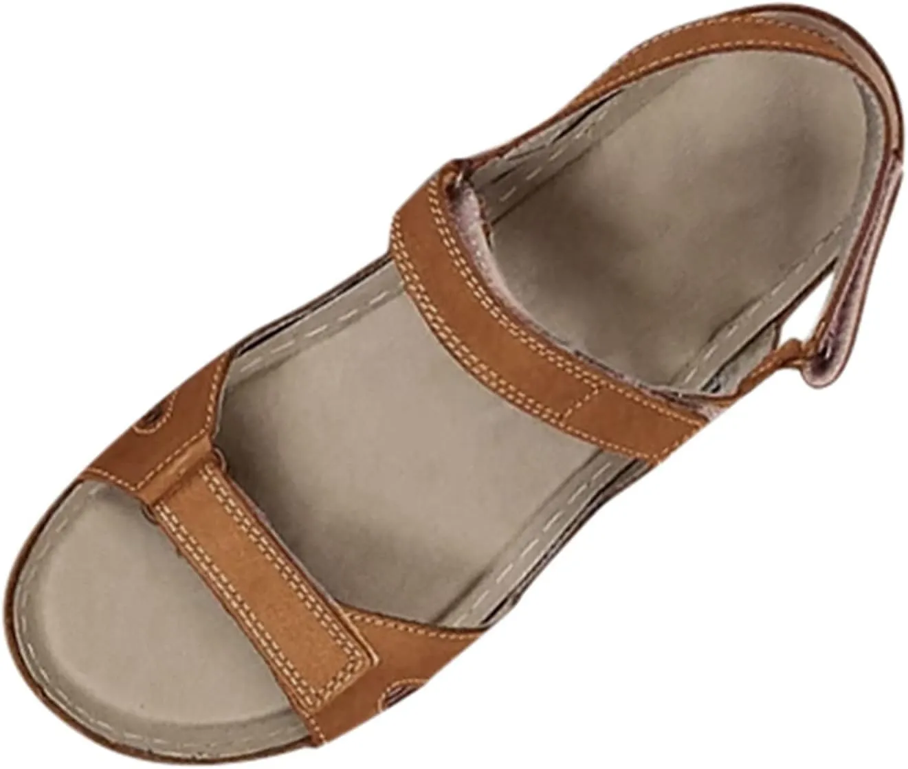 Eduavar Summer Sandals for Women, Sandals Women Comfortable Low Wedge Sandals Ankle Strap Sandals Peep Toe Shoes