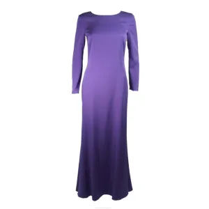 EMILIO PUCCI Purple Silk Gown with Open Back Size Medium