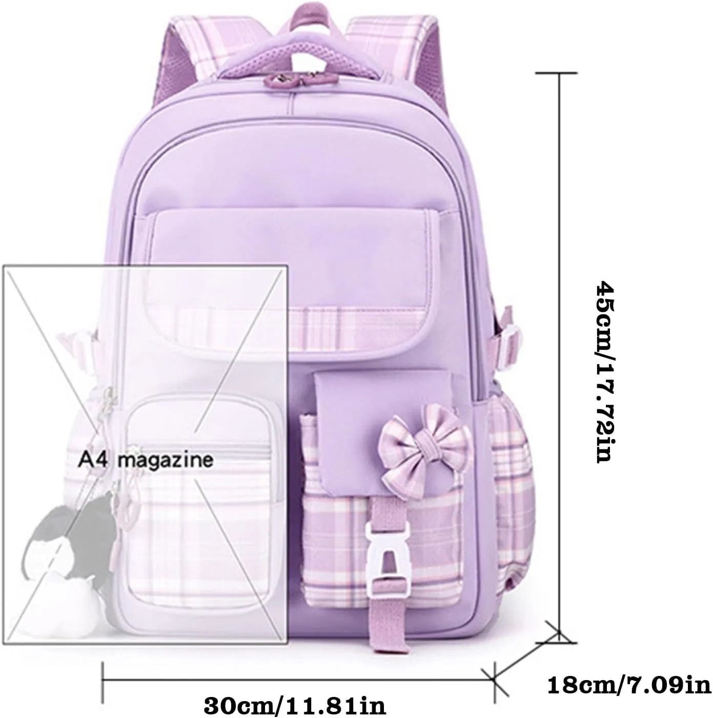 Fashion Cloth Canvas Backpack for Women Retro Large Capacity Solid Soft Fashion Backpacks Womens Work Backpack(One Size)