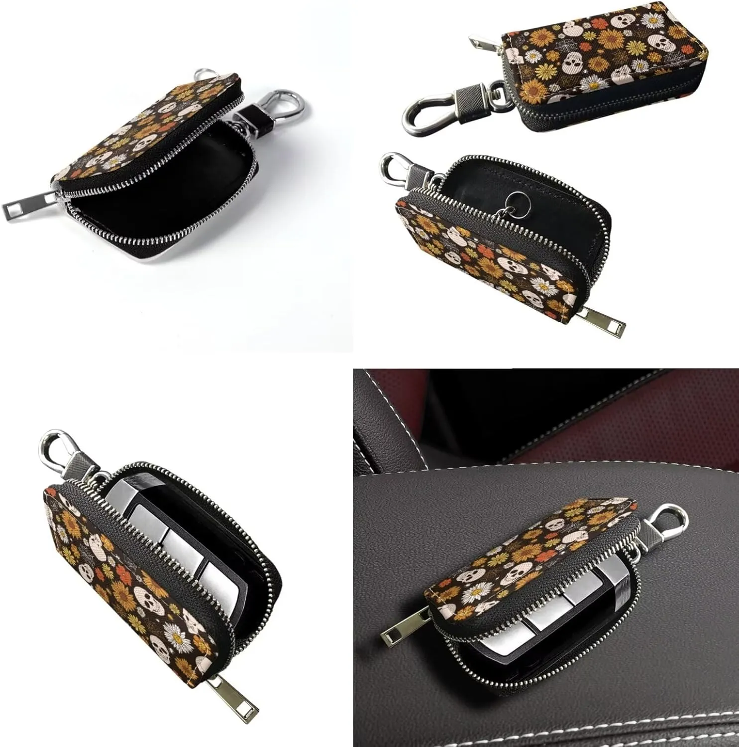 Fashion Ladies Crossbody Handbag Set Shoulder Bag PU Leather Car Key Holder Bag 2 Pieces Bucket Bag for Women