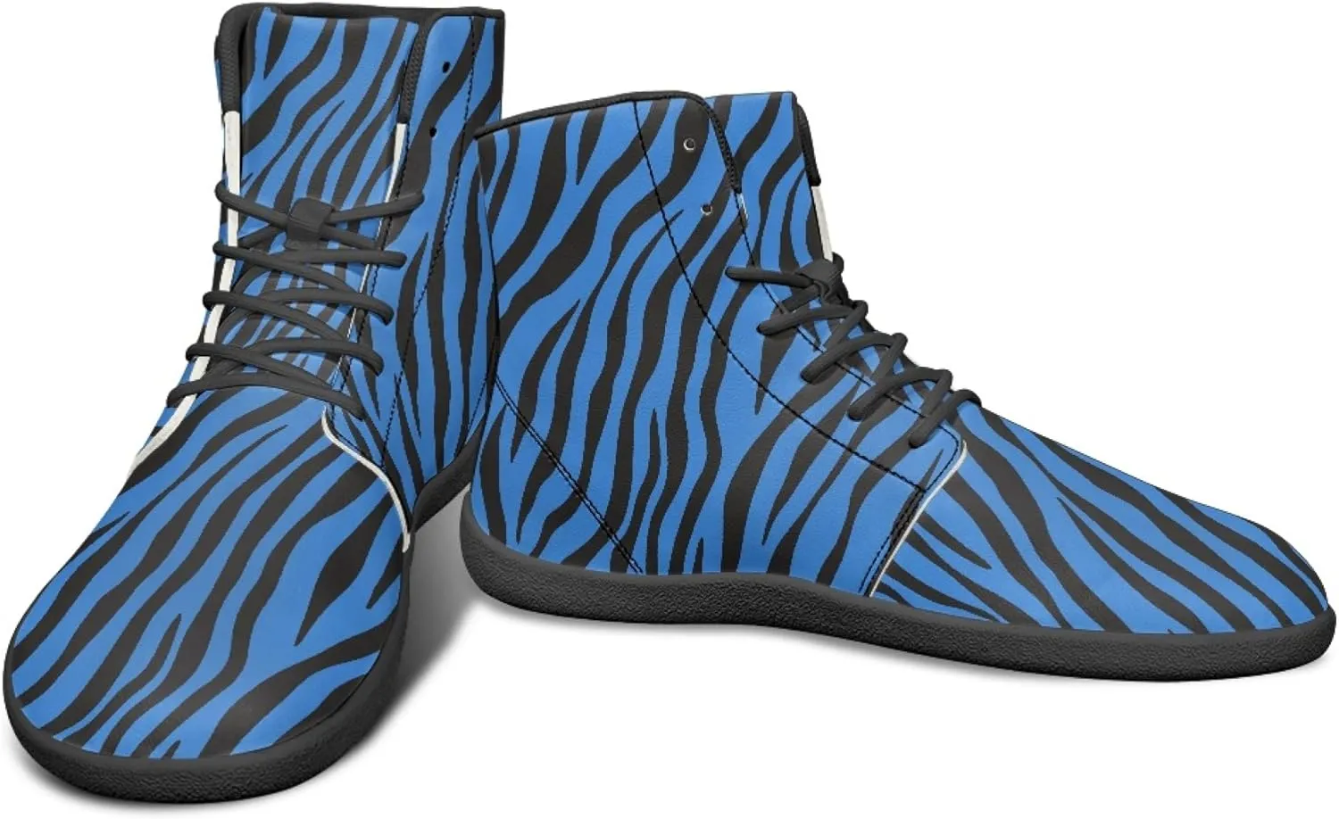Fashion Print Womens Mens High Top Barefoot Sneakers Flat Shoes