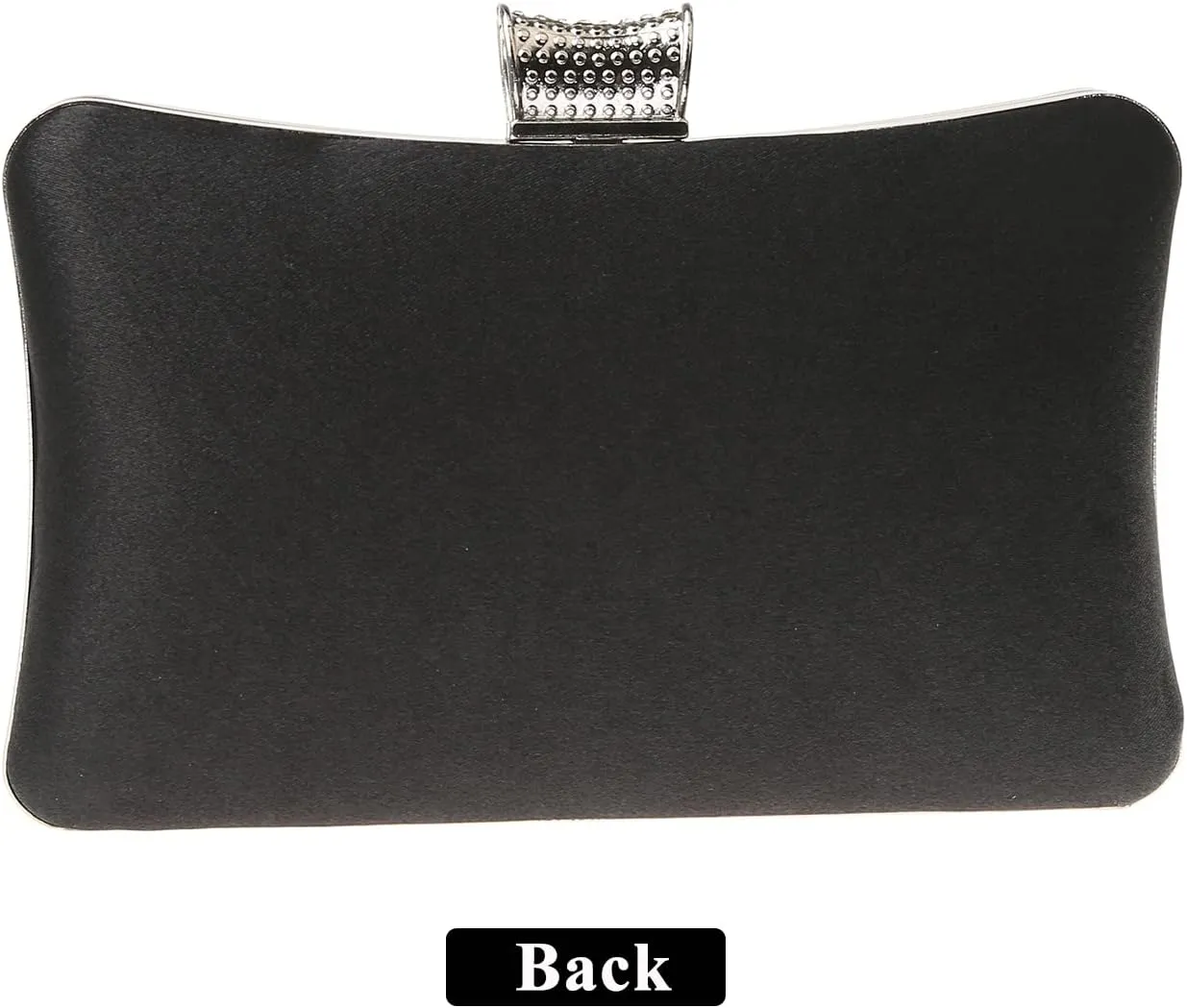Fashion Womens Jane Satin Diamante Clutch Rhinestone Evening Bridal Prom Party Handbag Crossbody Purse Chain Bag