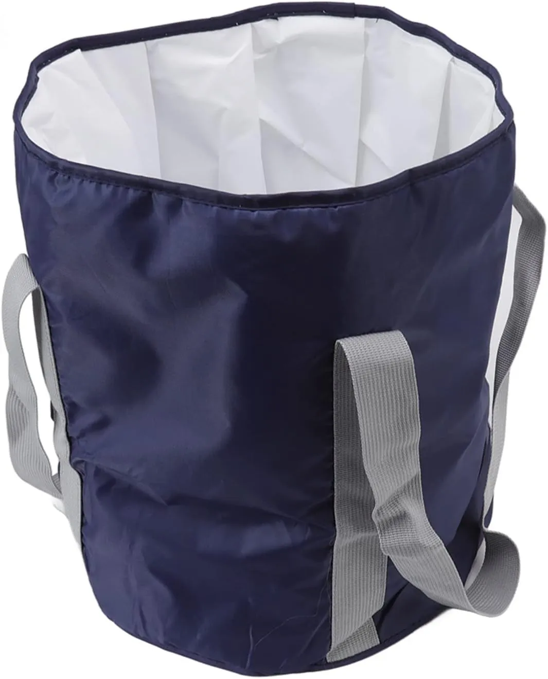 Foldable Foot Bath Bucket, Foot Spa Soak Tub Portable Portable Foot Bath Bag with Storage Bag for Travel Hiking Home (Navy Blue)