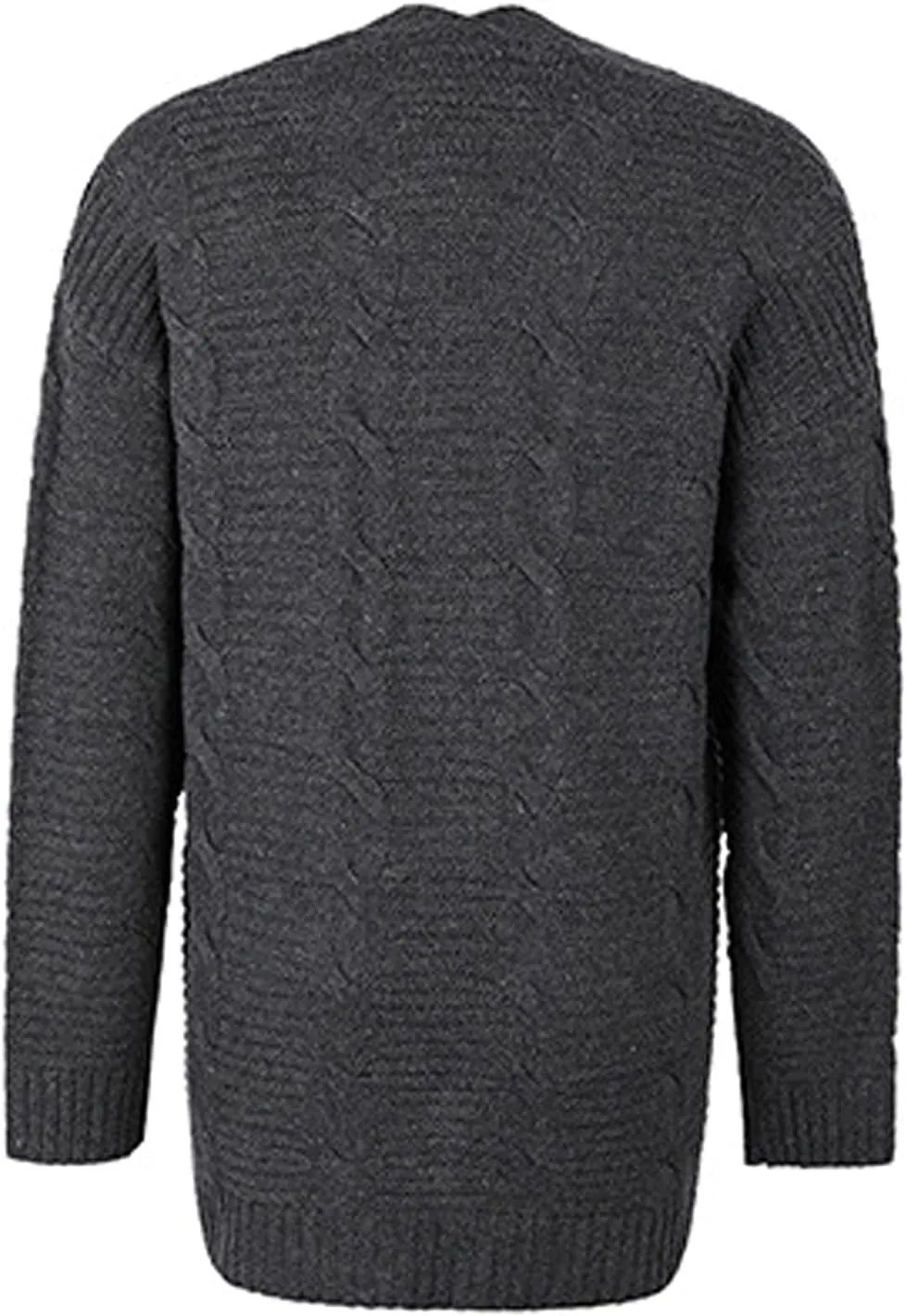 futurino Knit Cardigan Women's Chunky Open Front Outwear Cover Up with Pockets
